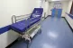 A hospital bed in a corridor at the Royal Liverpool Universi