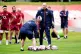 England head coach Steve Borthwick during a training session