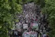 People take part in a national demonstration for Gaza from R