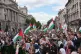 People take part in a national demonstration for Gaza after 
