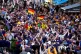 Germany and Scotland fans at Marienplatz in Munich, Germany,