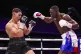 Chris Billam-Smith (left) and Richard Riakporhe in the WBO W