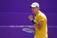 Jack Draper reacts during his match against Carlos Alcaraz (