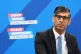 Prime Minister Rishi Sunak speaking during a visit to a bath