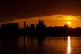 The sun rises over the River Mersey in Liverpool. Highs of u