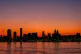 The sun rises over the River Mersey in Liverpool, June 24, 2