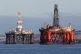 Oil platforms standing in the Cromarty Firth near Invergordo
