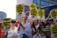 Nurses from the campaign group Unite, on the picket line out