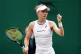 Harriet Dart after winning the opening set of her match agai