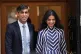 Former prime minister Rishi Sunak with his wife Akshata Murt