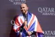 Lewis Hamilton celebrates winning the British Grand Prix at 