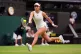 Emma Raducanu in action against Lulu Sun (not pictured) on d