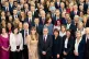 Prime Minister Sir Keir Starmer (centre front) stands with L