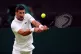 Novak Djokovic in action against Holger Rune on day eight of