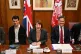 Chancellor of the Exchequer Rachel Reeves (centre) with spec