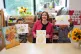 Education Secretary Bridget Phillipson holding her painting 