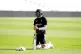 England's Mark Wood warms up before a nets session at Trent 