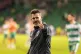Shamrock Rovers manager Stephen Bradley salutes the fans fol