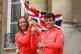Great Britain's Helen Glover and Tom Daley during the Team G