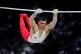 Great Britain's Max Whitlock performs on the Horizontal Bar 