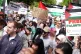 People take part in the National march for Palestine in cent