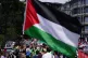 People take part in the National march for Palestine in cent