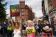 Counter demonstration in Nottingham Market Square against fa