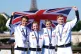 Britain's Alex Yee, Georgia Taylor-Brown, Samuel Dickinson a