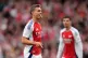 Arsenal's Leandro Trossard scores their side's second goal o