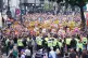 Counter protesters ahead of an anti-immigration protest in W