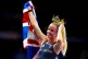 Britain's Keely Hodgkinson celebrates winning the Women's 80