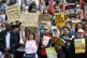 Demonstrators during an anti-racism protest organised by Sta