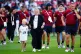 US manager Emma Hayes with her son Harry following the Women