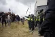 Objects thrown at the hotel as trouble flares during a far-r