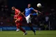Liverpool's Mohamed Salah and Ipswich Town's Ben Johnson (ri