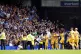 Brighton & Hove Albion players celebrate their side's fourth