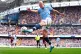Manchester City's Erling Haaland in action during the Premie