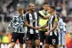 Newcastle United's (left to right) Harvey Barnes, Joelinton 