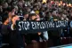 Aston Villa fans protest with a banner that reads 'stop expl