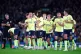 Southampton players react during the penalty shoot out after