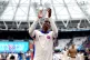 Chelsea's Nicolas Jackson applauds travelling fans after the