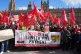 Campaigners take part in a protest against the government's 