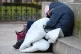 Homeless people sleeping rough
