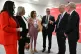 Prime Minister Keir Starmer (centre) speaks with (left to ri