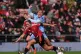 Manchester United's Grace Clinton in action against Tottenha