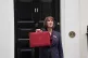 Chancellor of the Exchequer Rachel Reeves poses outside 11 D