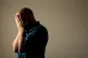 A man showing signs of depression