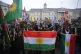 People take part in a Kurdish community march in central Lon