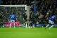 Everton's Ashley Young (right) scores their side's first goa
