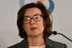 Wales' First Minister Eluned Morgan attends a press conferen